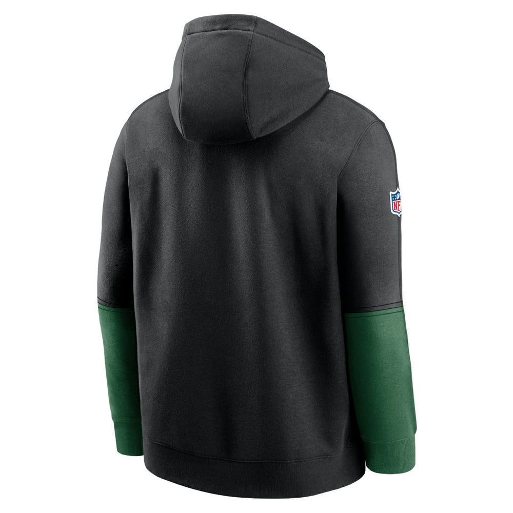 New York Jets 2024 Sideline Club Pullover Hoodie Black - Nike