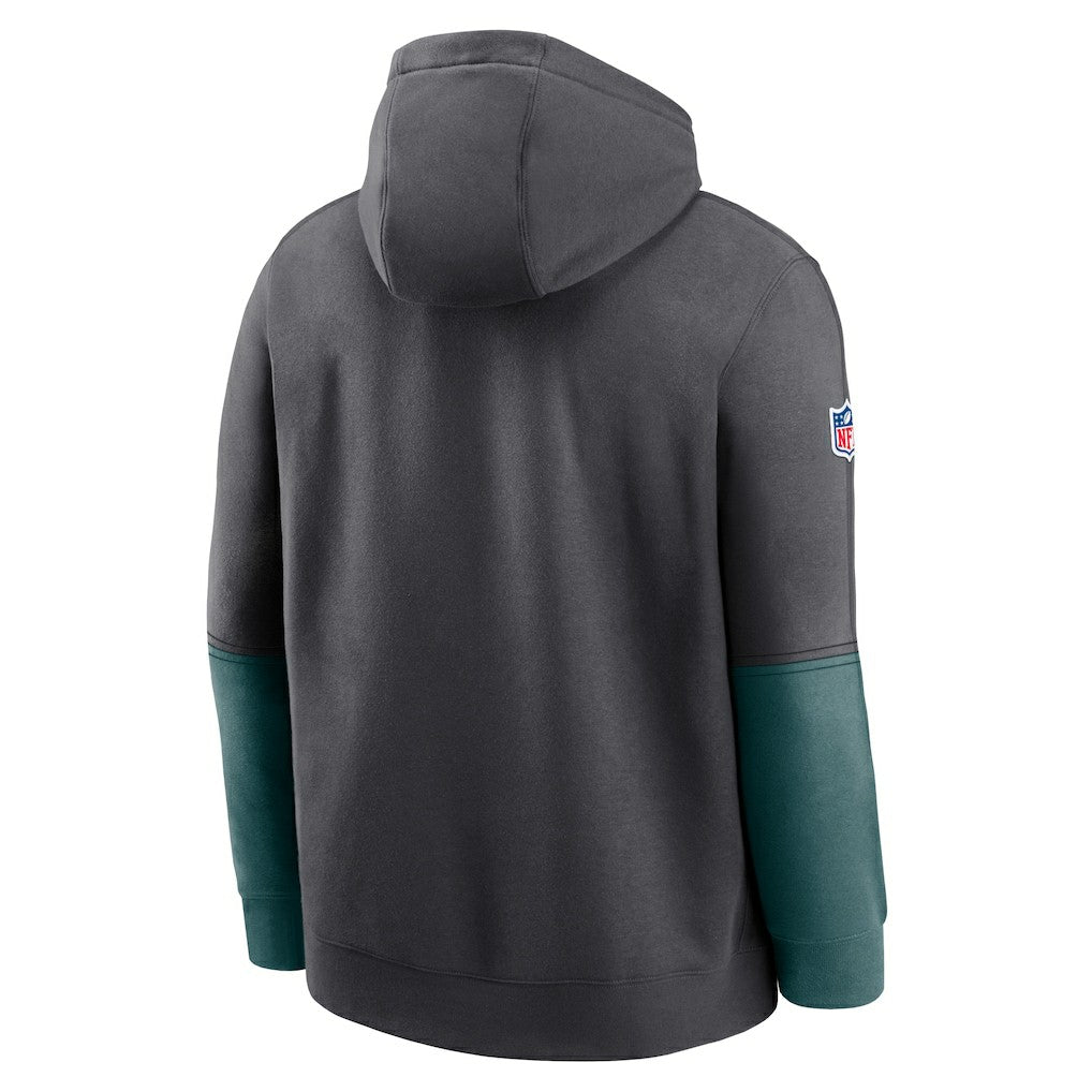 Philadelphia Eagles 2024 Sideline Club Pullover Hoodie Anthracite - Nike