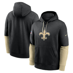 New Orleans Saints 2024 Sideline Club Pullover Hoodie Black - Nike