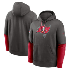 Tampa Bay Buccaneers 2024 Sideline Club Pullover Hoodie Pewter - Nike