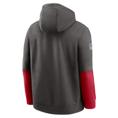 Tampa Bay Buccaneers 2024 Sideline Club Pullover Hoodie Pewter - Nike