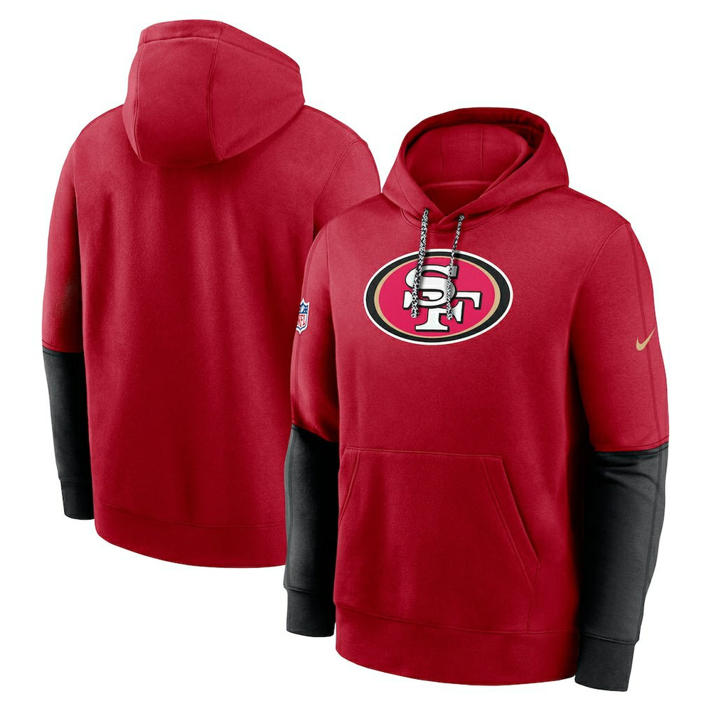 San Francisco 49ers 2024 Sideline Club Pullover Hoodie Scarlet - Nike