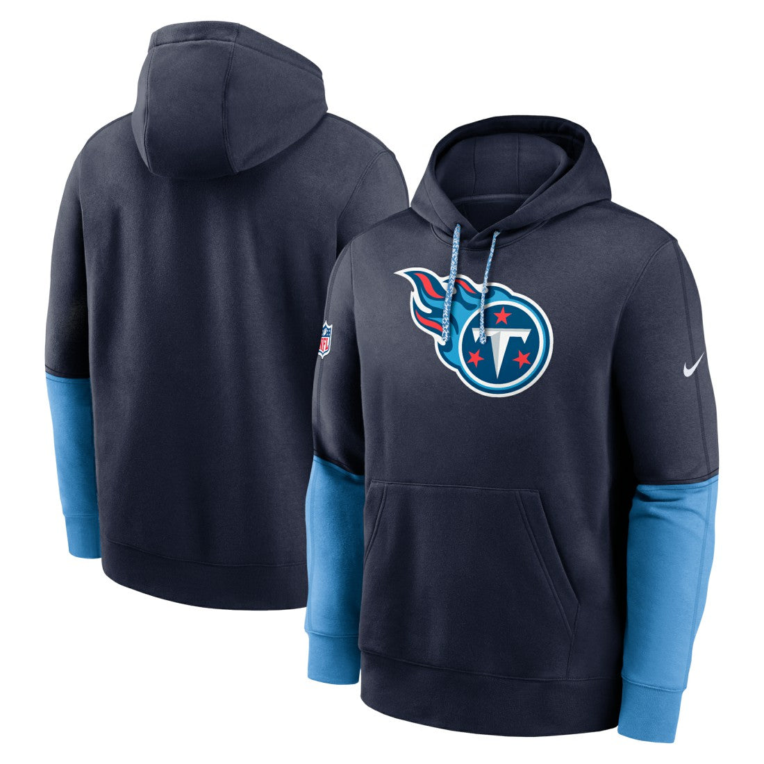 Tennessee Titans 2024 Sideline Club Pullover Hoodie Navy - Nike