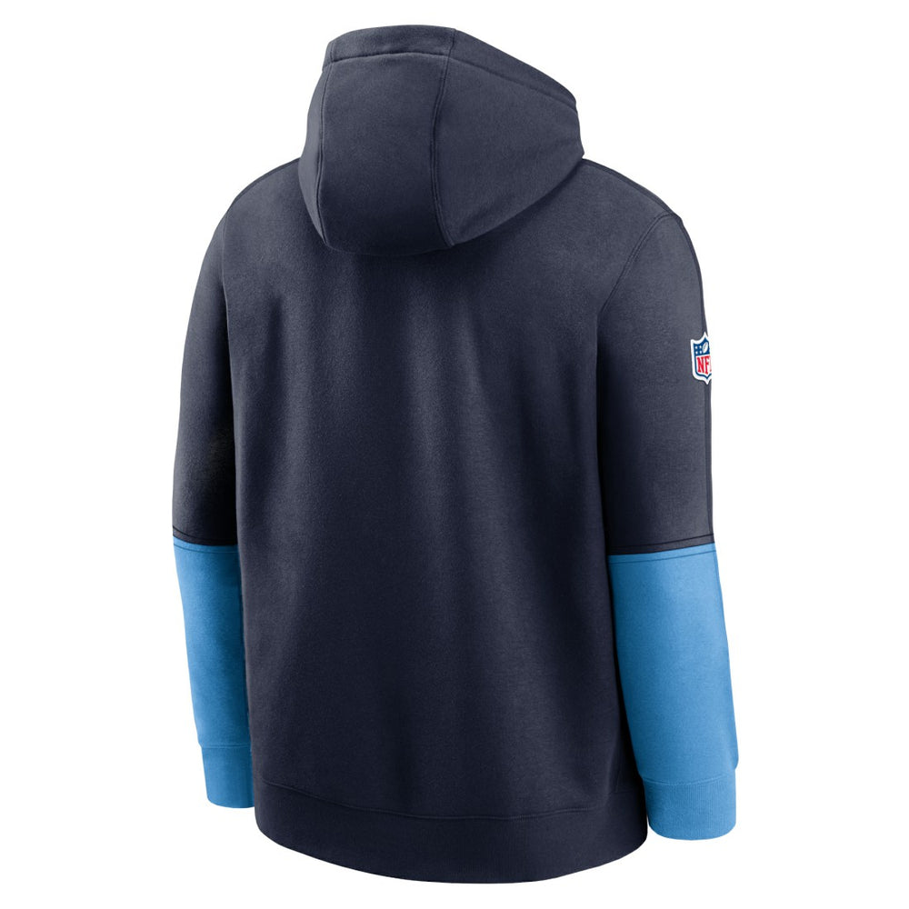 Tennessee Titans 2024 Sideline Club Pullover Hoodie Navy - Nike