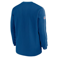 Indianapolis Colts 2024 Sideline Coaches Long Sleeve Top Royal - Nike