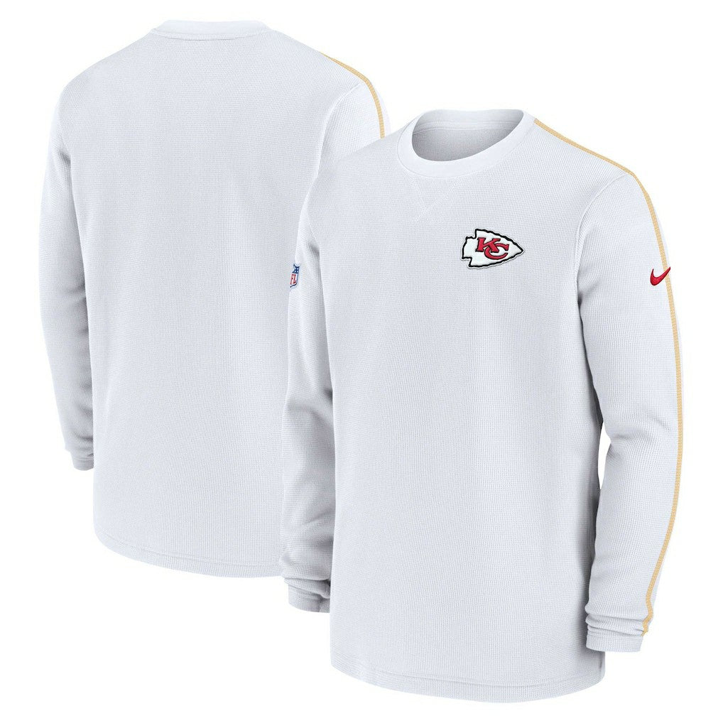 Kansas City Chiefs 2024 Sideline Coaches Long Sleeve Top White - Nike