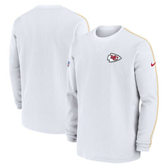 Kansas City Chiefs 2024 Sideline Coaches Long Sleeve Top White - Nike