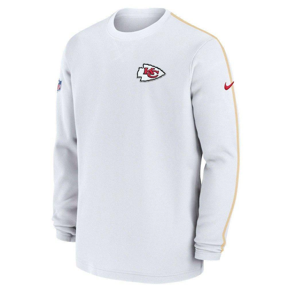 Kansas City Chiefs 2024 Sideline Coaches Long Sleeve Top White - Nike