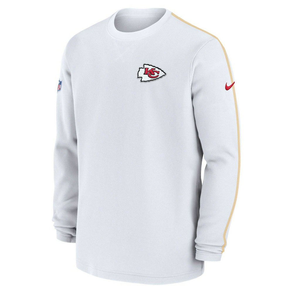 Kansas City Chiefs 2024 Sideline Coaches Long Sleeve Top White - Nike