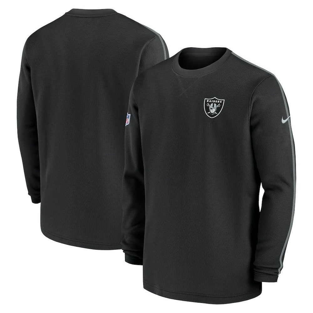 Las Vegas Raiders 2024 Sideline Coaches Long Sleeve Top Black - Nike