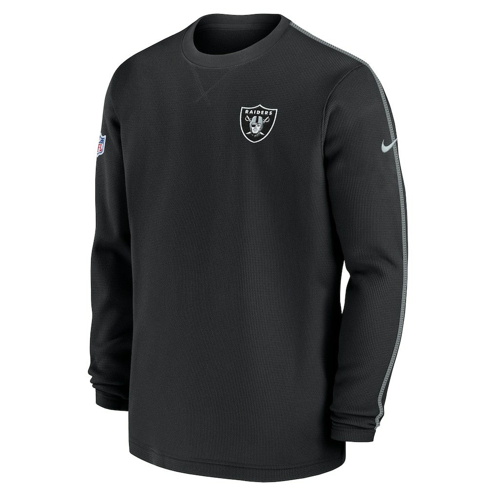 Las Vegas Raiders 2024 Sideline Coaches Long Sleeve Top Black - Nike