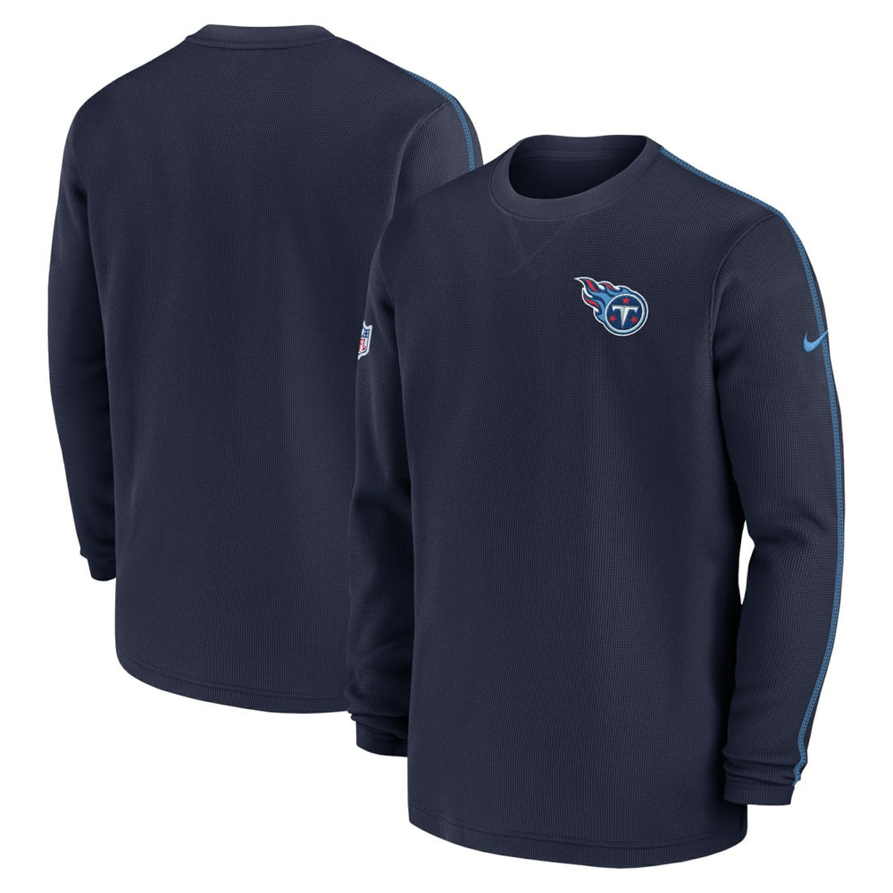 Tennessee Titans 2024 Sideline Coaches Long Sleeve Top Navy - Nike