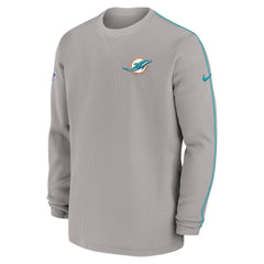 Miami Dolphins 2024 Sideline Coaches Long Sleeve Top Gray - Nike