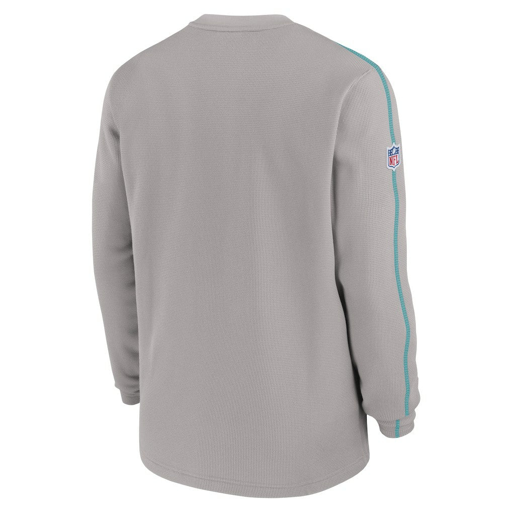 Miami Dolphins 2024 Sideline Coaches Long Sleeve Top Gray - Nike
