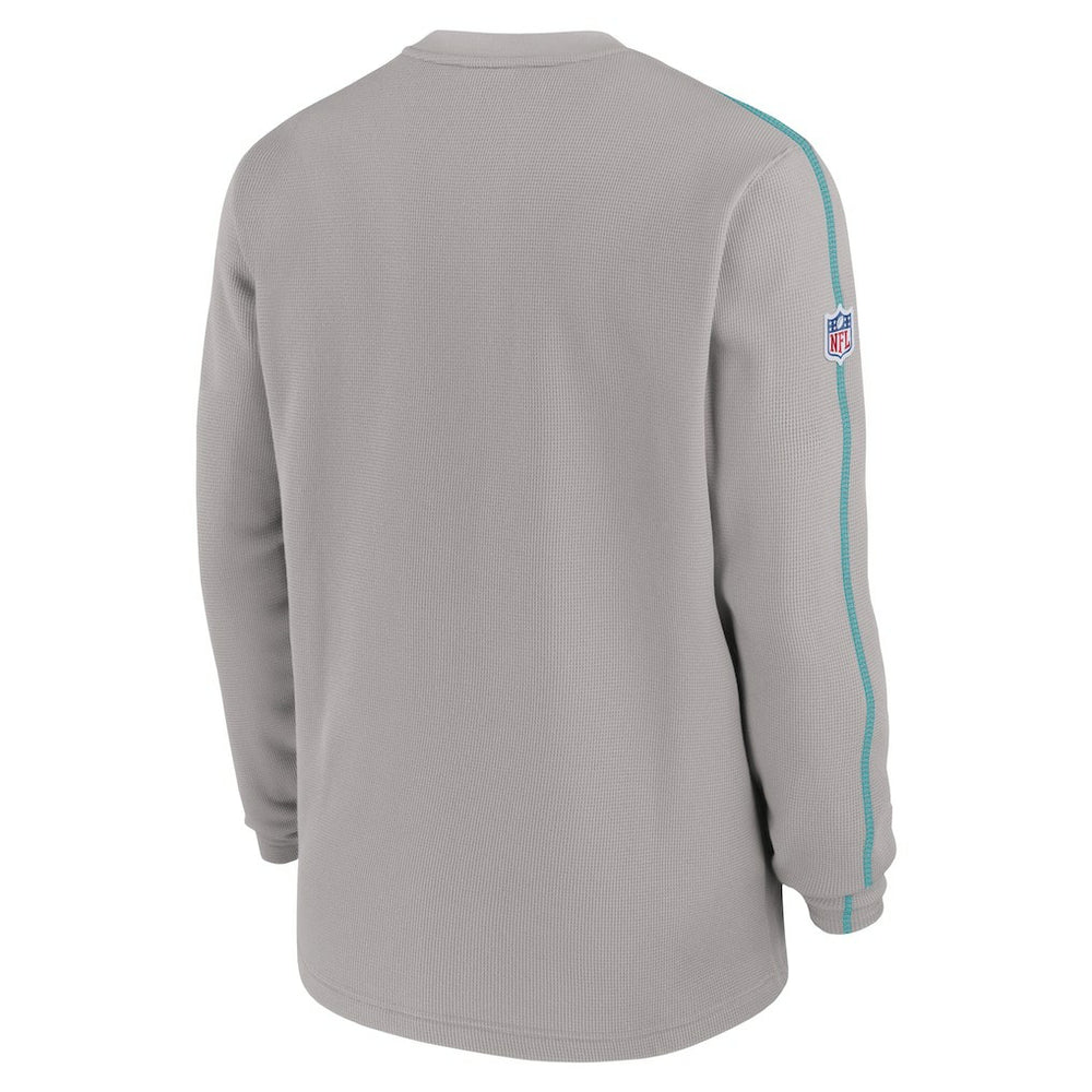 Miami Dolphins 2024 Sideline Coaches Long Sleeve Top Gray - Nike