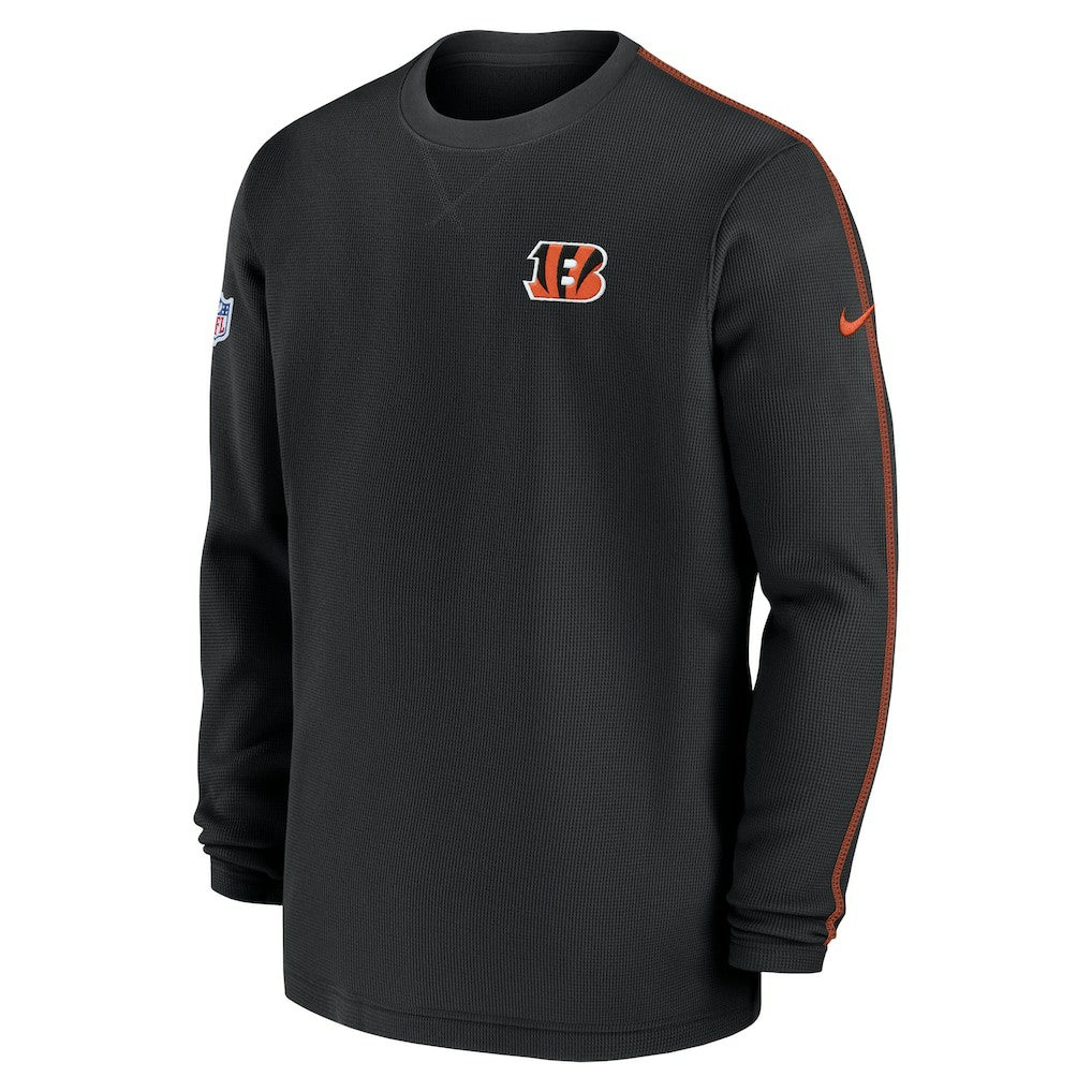 Cincinnati Bengals 2024 Sideline Coaches Long Sleeve Top Black - Nike