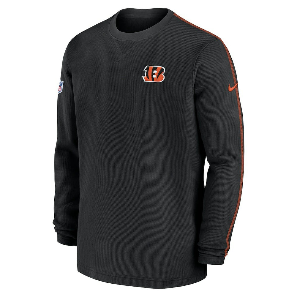 Cincinnati Bengals 2024 Sideline Coaches Long Sleeve Top Black - Nike
