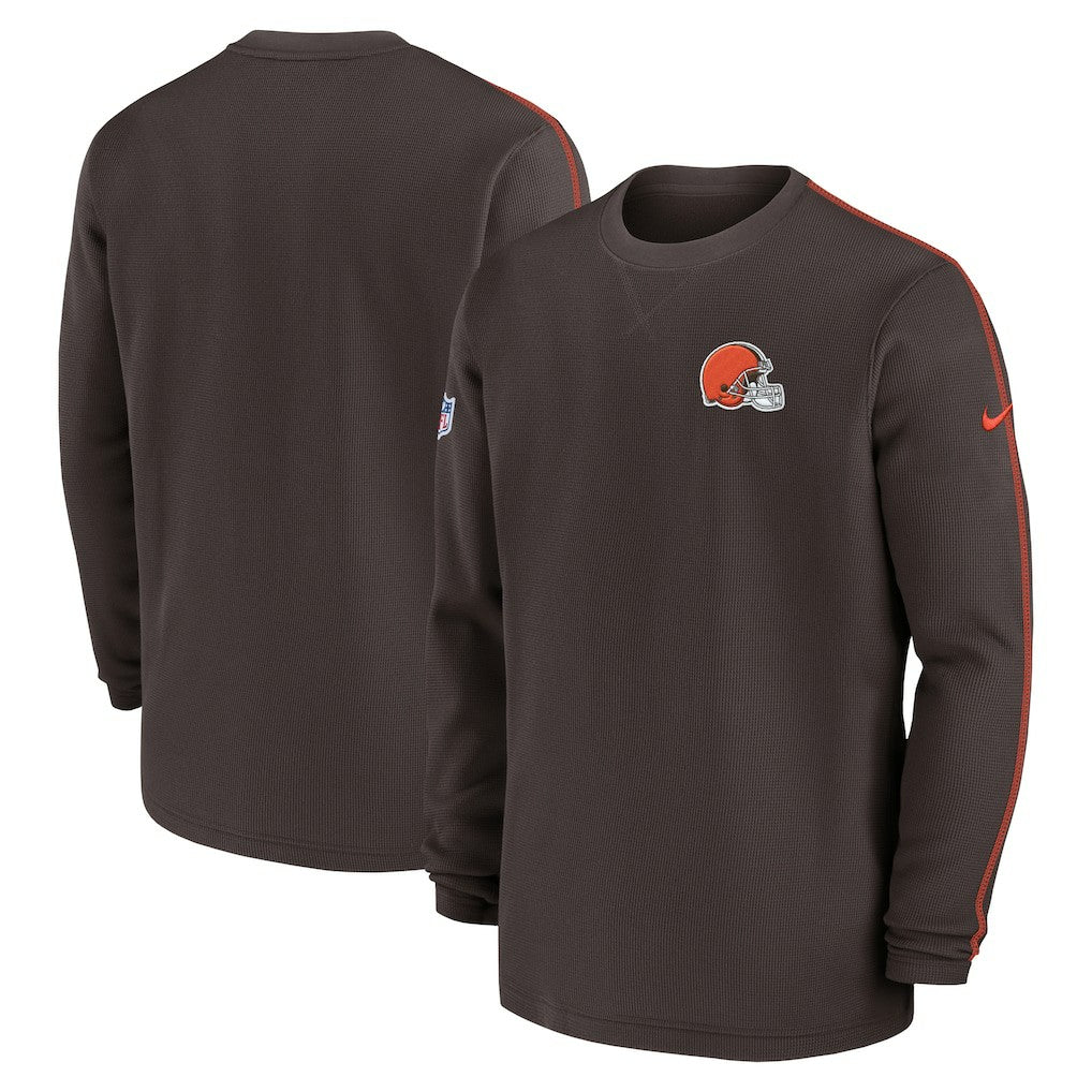 Cleveland Browns 2024 Sideline Coaches Long Sleeve Top Brown - Nike