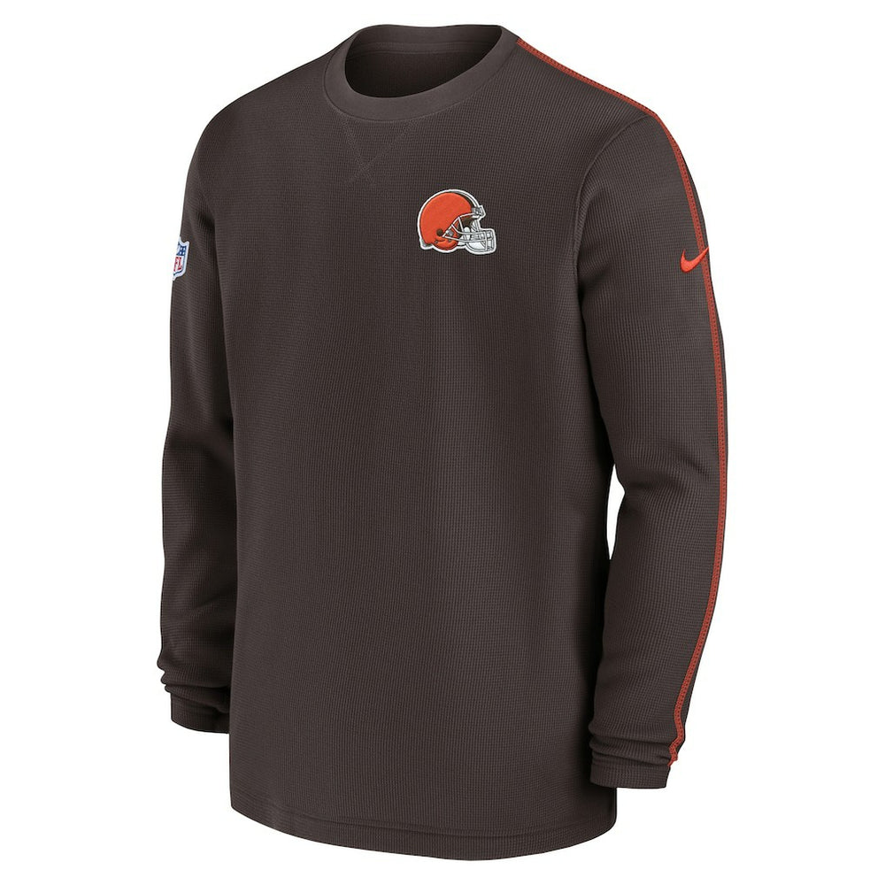Cleveland Browns 2024 Sideline Coaches Long Sleeve Top Brown - Nike