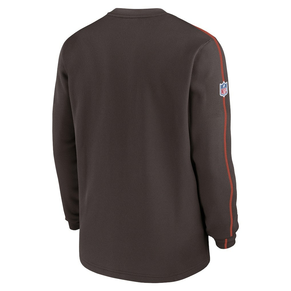 Cleveland Browns 2024 Sideline Coaches Long Sleeve Top Brown - Nike