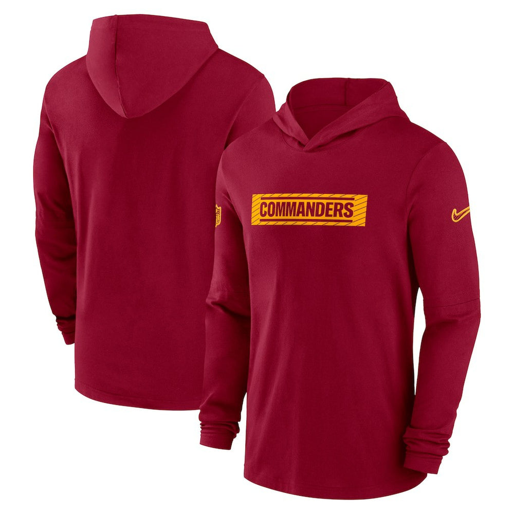 Washington Commanders 2024/25 Sideline Performance Long Sleeve Hoodie T-Shirt Burgundy - Nike