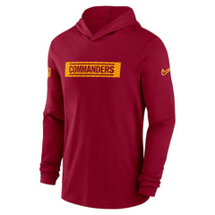 Washington Commanders 2024/25 Sideline Performance Long Sleeve Hoodie T-Shirt Burgundy - Nike