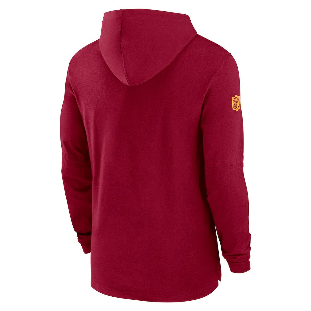 Washington Commanders 2024/25 Sideline Performance Long Sleeve Hoodie T-Shirt Burgundy - Nike