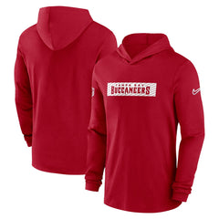 Tampa Bay Buccaneers 2024/25 Sideline Performance Long Sleeve Hoodie T-Shirt Red - Nike