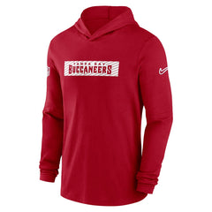 Tampa Bay Buccaneers 2024/25 Sideline Performance Long Sleeve Hoodie T-Shirt Red - Nike