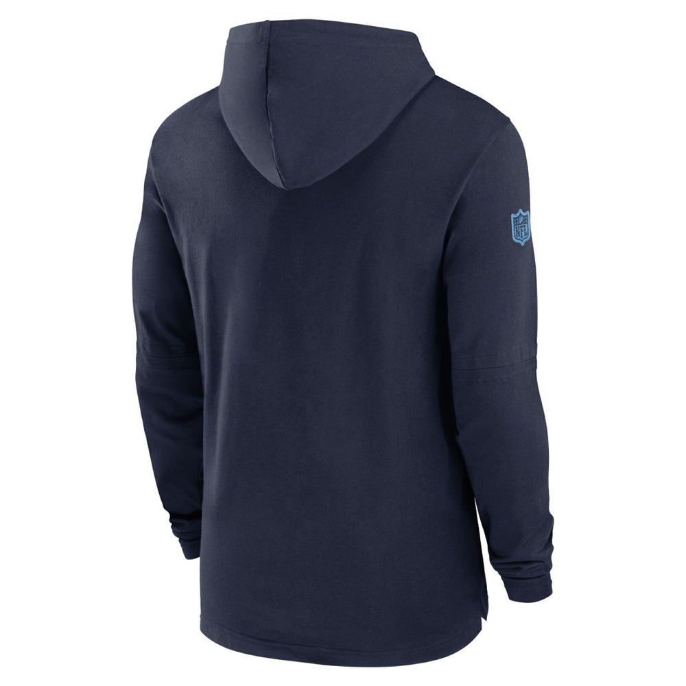 Tennessee Titans 2024/25 Sideline Performance Long Sleeve Hoodie T-Shirt Navy - Nike