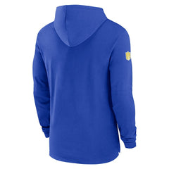 Los Angeles Rams 2024/25 Sideline Performance Long Sleeve Hoodie T-Shirt Royal - Nike