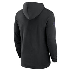 Baltimore Ravens 2024/25 Sideline Performance Long Sleeve Hoodie T-Shirt Black - Nike