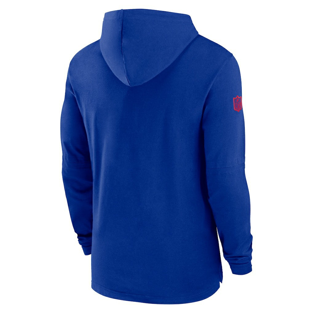 Buffalo Bills 2024/25 Sideline Performance Long Sleeve Hoodie T-Shirt Royal - Nike