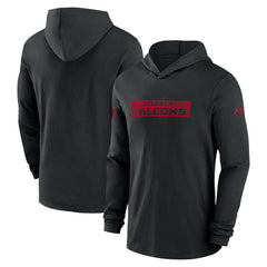 Atlanta Falcons 2024/25 Sideline Performance Long Sleeve Hoodie T-Shirt Black - Nike