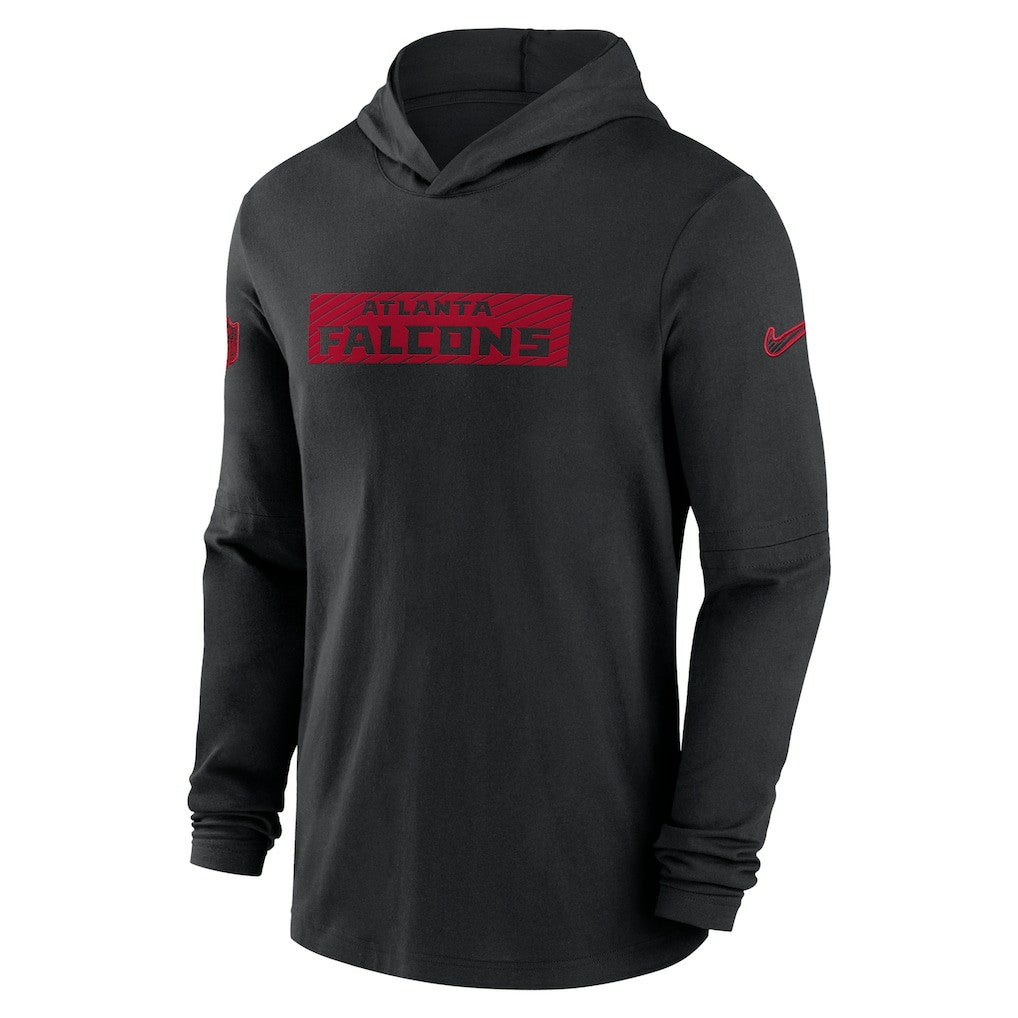 Atlanta Falcons 2024/25 Sideline Performance Long Sleeve Hoodie T-Shirt Black - Nike