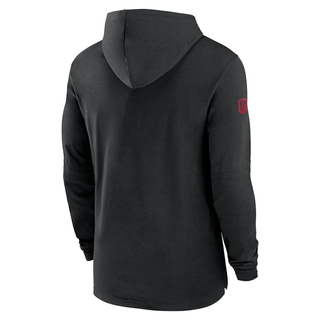 Atlanta Falcons 2024/25 Sideline Performance Long Sleeve Hoodie T-Shirt Black - Nike