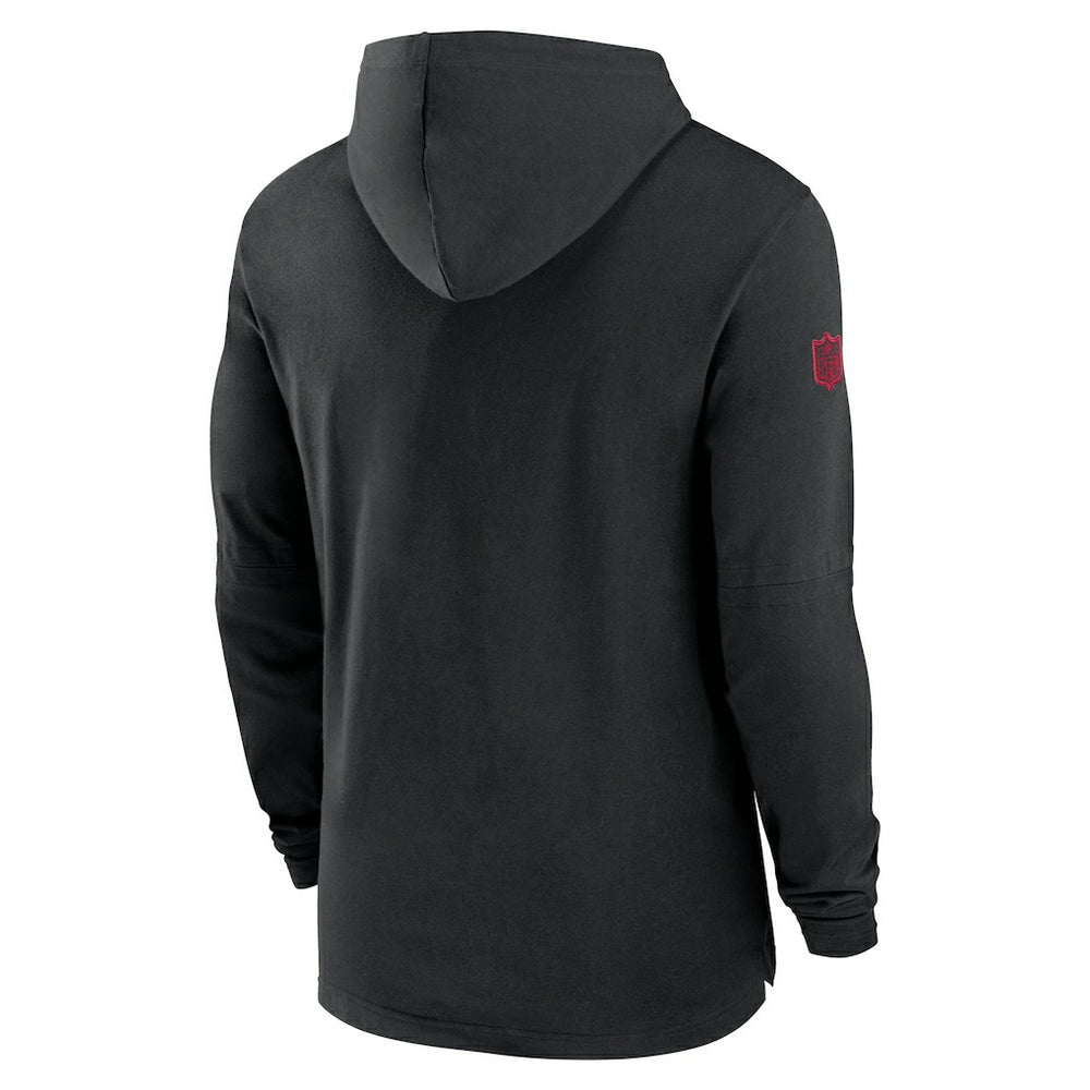 Atlanta Falcons 2024/25 Sideline Performance Long Sleeve Hoodie T-Shirt Black - Nike