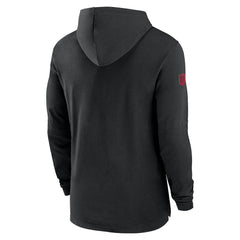 Atlanta Falcons 2024/25 Sideline Performance Long Sleeve Hoodie T-Shirt Black - Nike