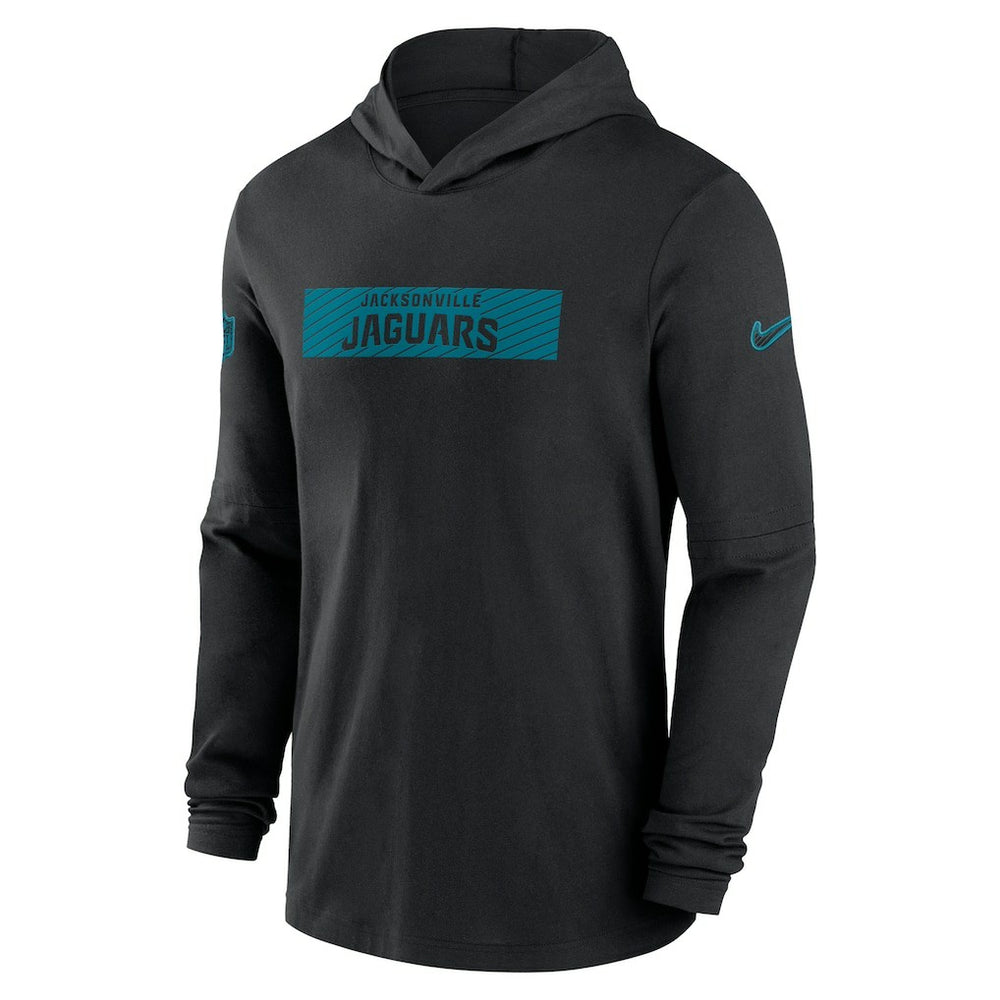 Jacksonville Jaguars 2024/25 Sideline Performance Long Sleeve Hoodie T-Shirt Black - Nike