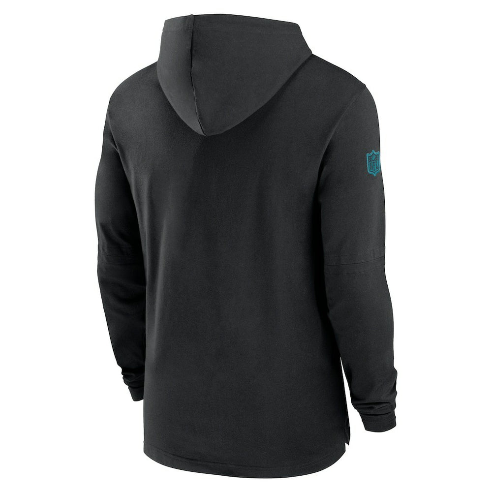 Jacksonville Jaguars 2024/25 Sideline Performance Long Sleeve Hoodie T-Shirt Black - Nike