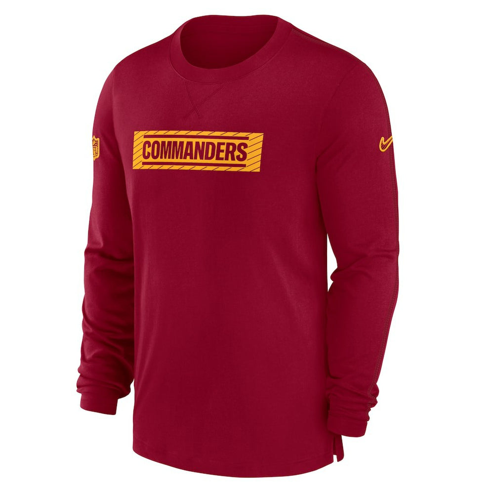 Washington Commanders Sideline Player Performance Long Sleeve T-Shirt Burgundy - Nike