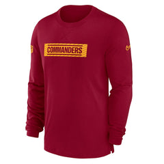 Washington Commanders Sideline Player Performance Long Sleeve T-Shirt Burgundy - Nike