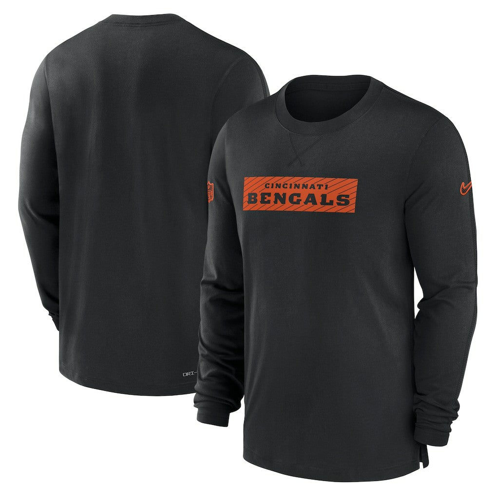 Cincinnati Bengals Sideline Player Performance Long Sleeve T-Shirt Black - Nike