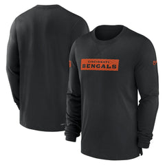 Cincinnati Bengals Sideline Player Performance Long Sleeve T-Shirt Black - Nike