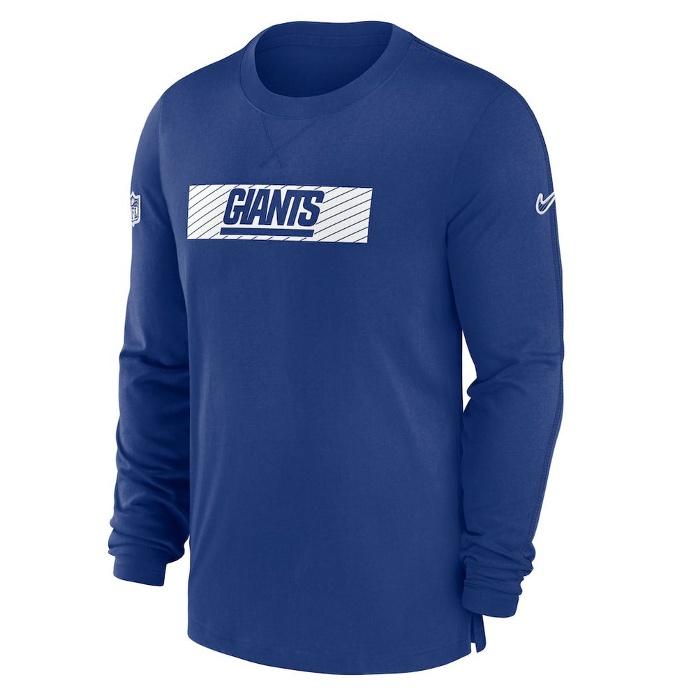New York Giants Sideline Player Performance Long Sleeve T-Shirt Royal - Nike