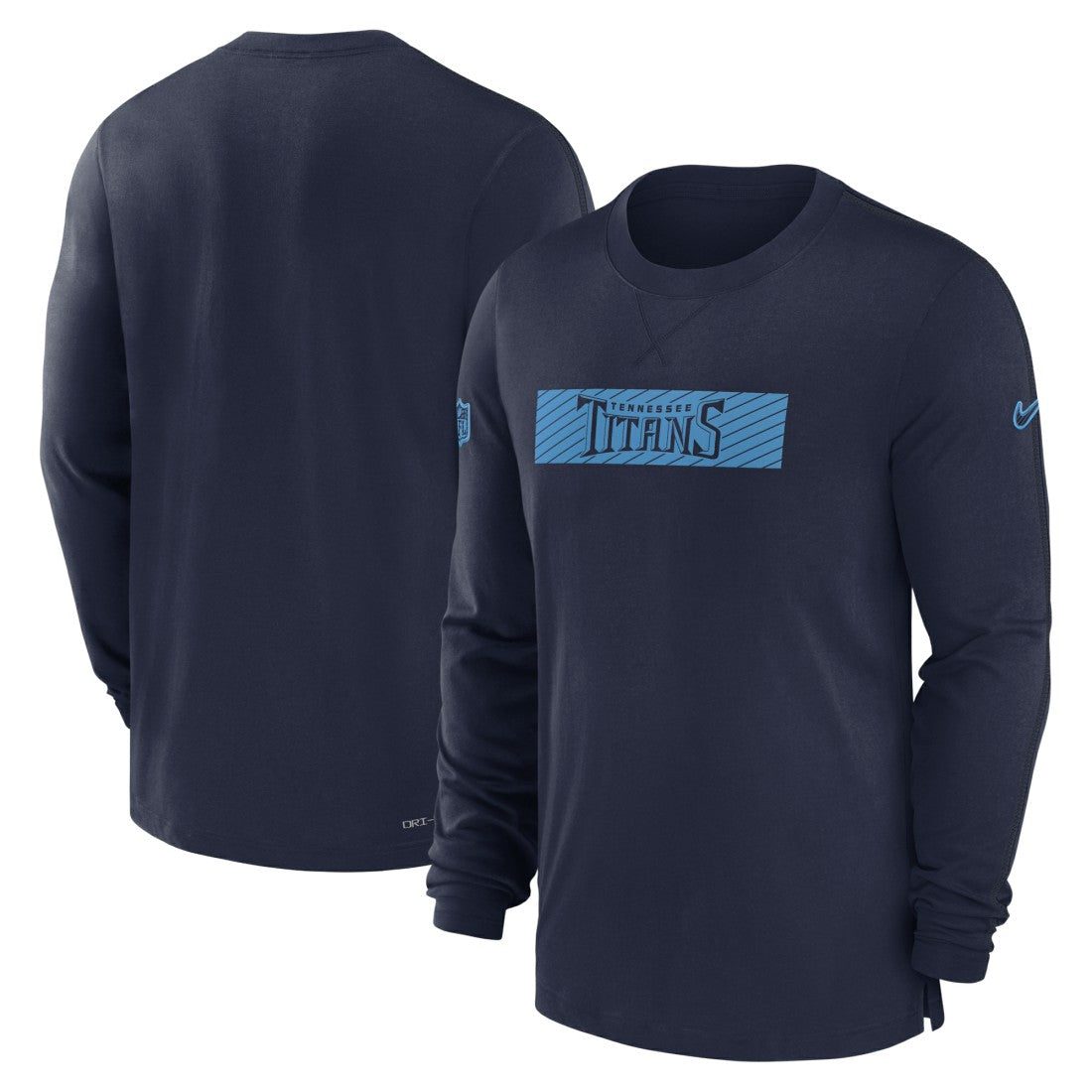 Tennessee Titans Sideline Player Performance Long Sleeve T-Shirt Navy - Nike