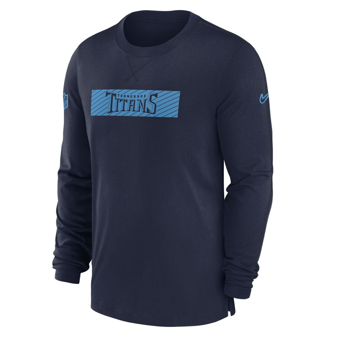 Tennessee Titans Sideline Player Performance Long Sleeve T-Shirt Navy - Nike