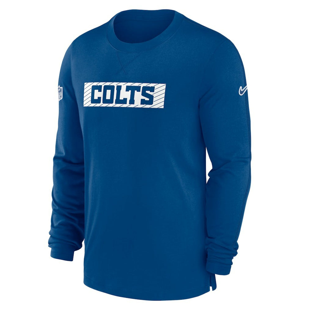 Indianapolis Colts Sideline Player Performance Long Sleeve T-Shirt Royal - Nike