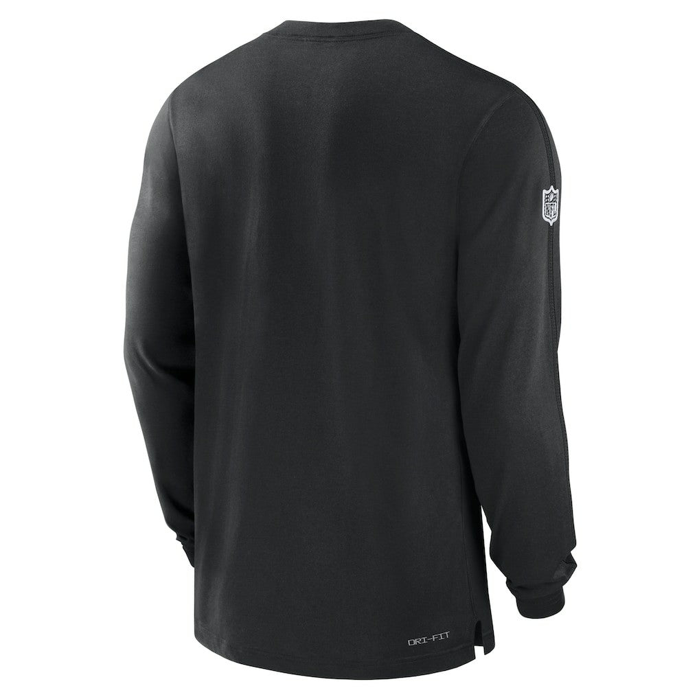 New York Jets Sideline Player Performance Long Sleeve T-Shirt Black - Nike