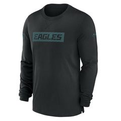 Philadelphia Eagles Sideline Player Performance Long Sleeve T-Shirt Black - Nike